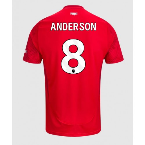 Fotbalové Dres Nottingham Forest Elliot Anderson #8 Domácí 2024-25 Krátký Rukáv